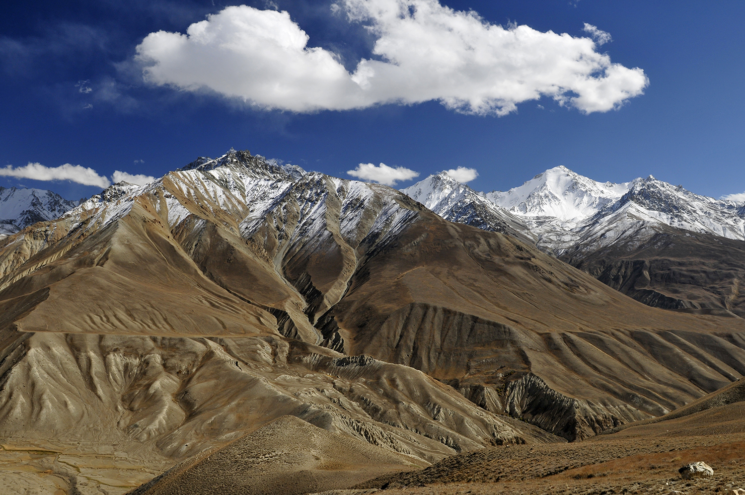 View of Hindu Kush in Afghanistan from Tajikistan