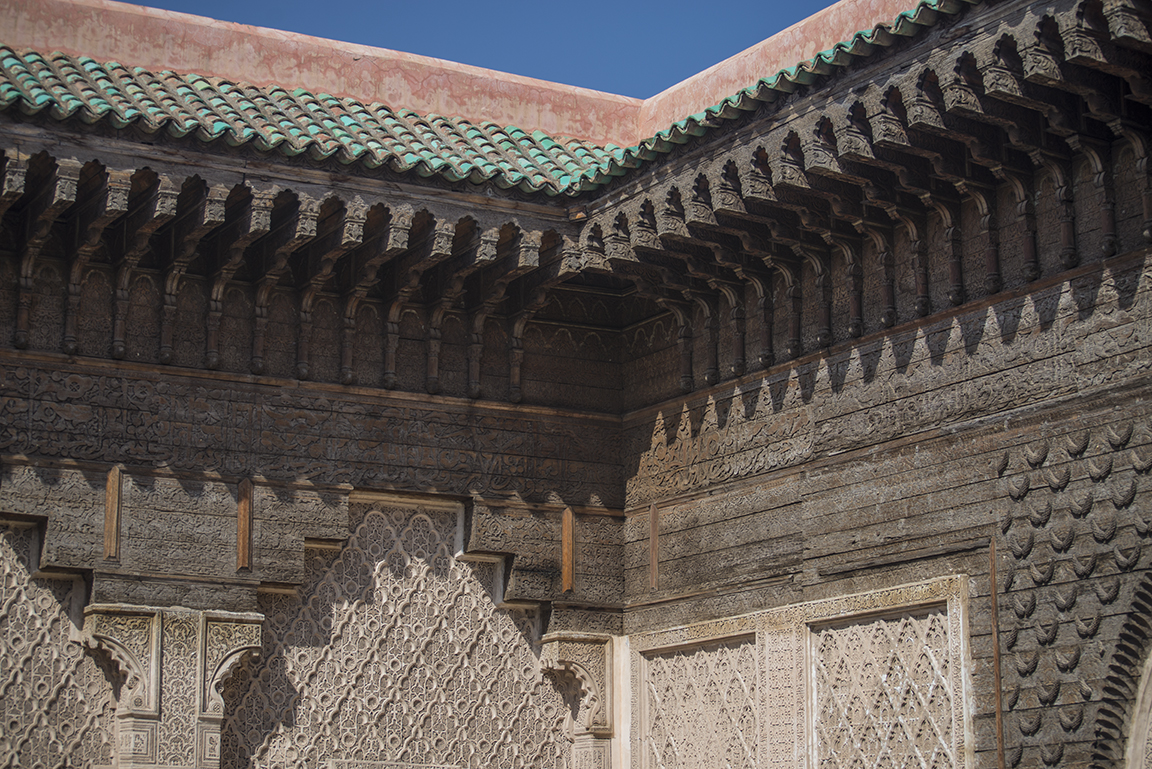 Details of the roof of the Ali ben Youssef Medersa