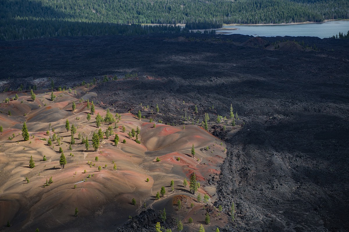Lava Bed on Snag Lake and abutting Painted Dunes 