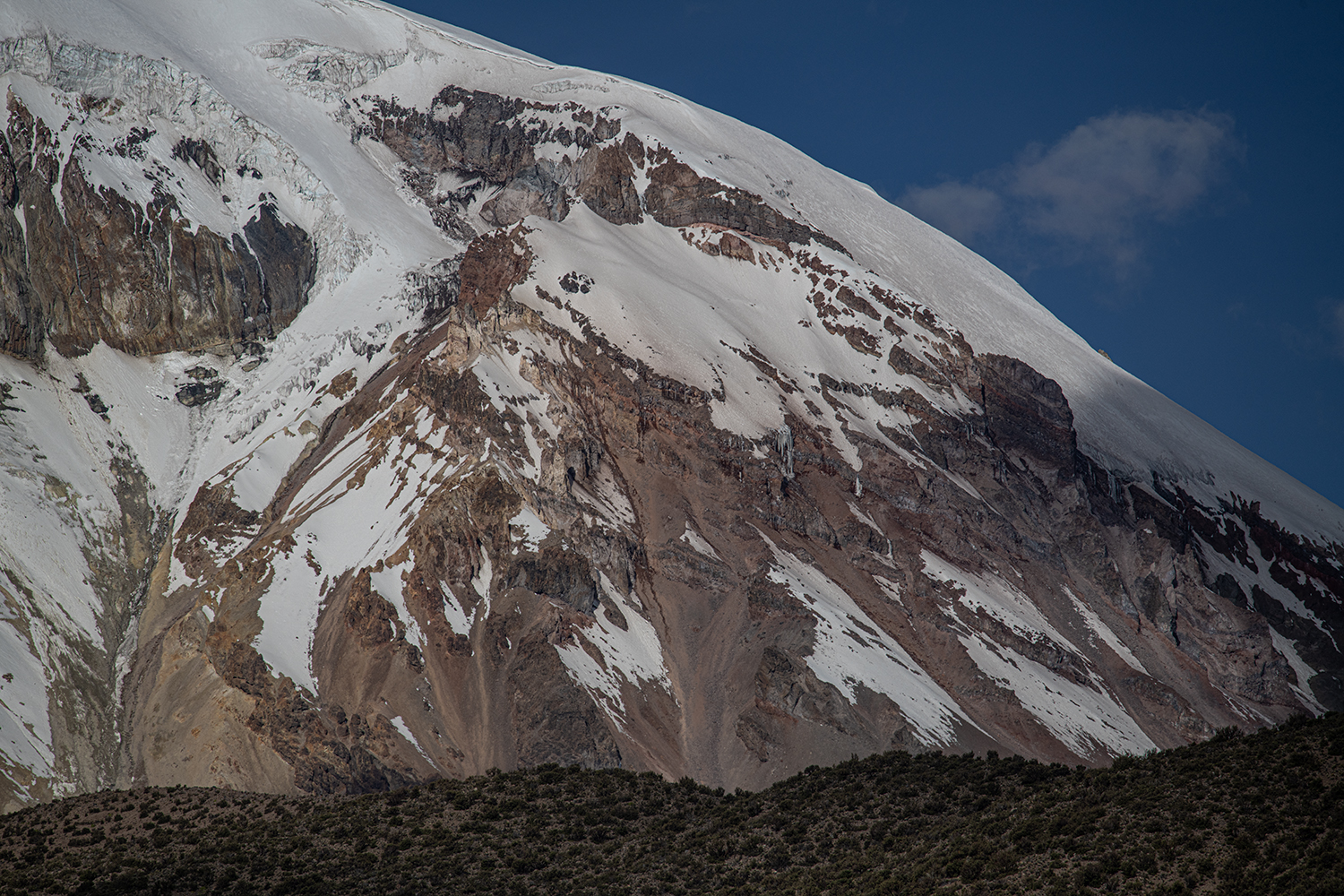 Close up from Laguna Huanakota 1976